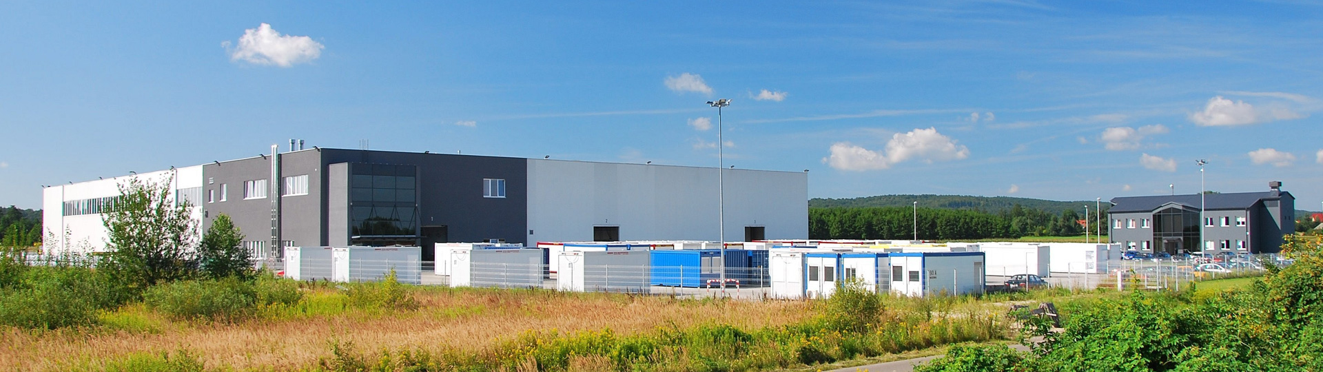 Lärmschutzwände Modulgebäude Container Verzinkerei Polen